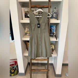 DKNY dress in sage green
